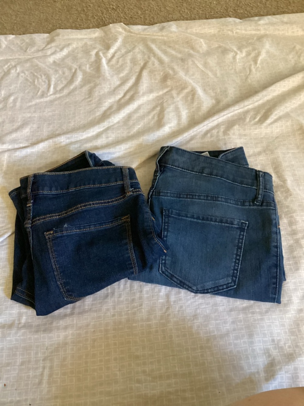 Old Navy Women’s Skinny Jeans - Dark Blue & Medium Blue